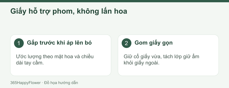 Gấp thử và kiểm tra lớp chống rò trước khi bọc hoàn thiện.