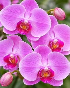 Chậu lan hồ điệp hồng tím cỡ lớn tặng khai trương LHĐ15 – cận cảnh hoa