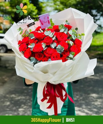 Bó Hoa Chúc Mừng Hoa Hồng Đỏ – BH51
