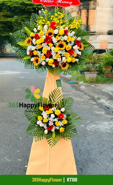 Kệ Hoa Tươi Ấn Tượng Đẹp – KT106