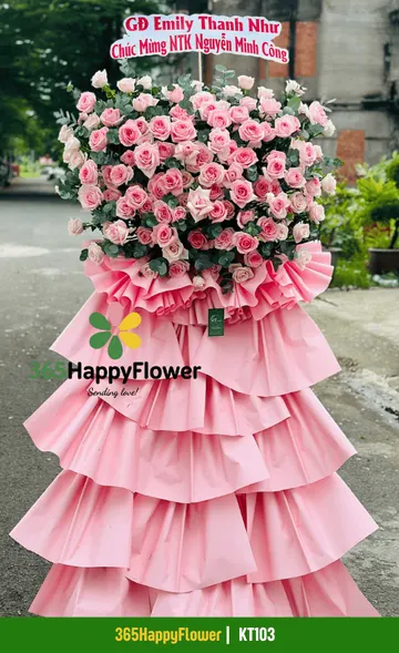 Kệ Hoa Tươi Đẹp Trang Trọng – KT103