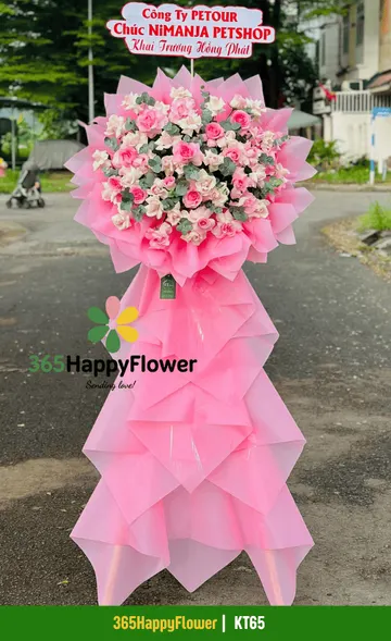Kệ Hoa Tươi Khai Trương Đơn Giản – KT65