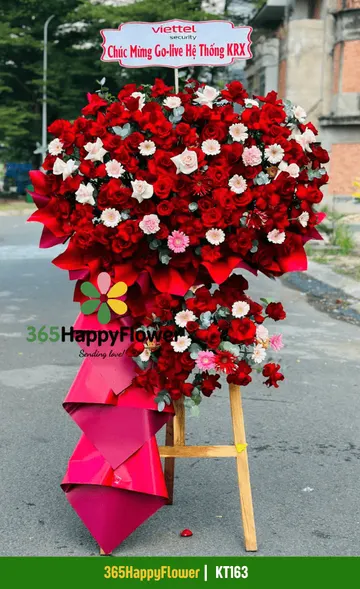 Kệ Hoa Tươi Sinh Nhật Rực Rỡ – KT163