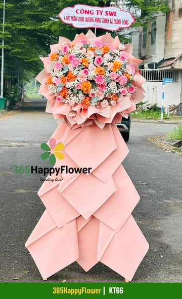 Kệ hoa hồng hồng hồng cam đồng tiền hồng giấy hồng đào KT66