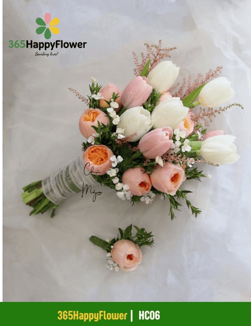 Bó Hoa Cưới Hoa Tulip