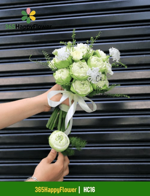 Bó Hoa Cưới Hoa Sen Thái Trắng