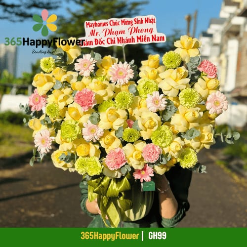 Giỏ Hoa Khai Trương Nhẹ Nhàng