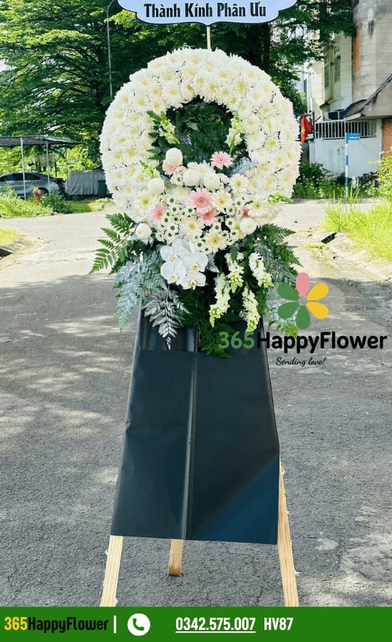 Vòng Hoa Chia Buồn Hiện Đại