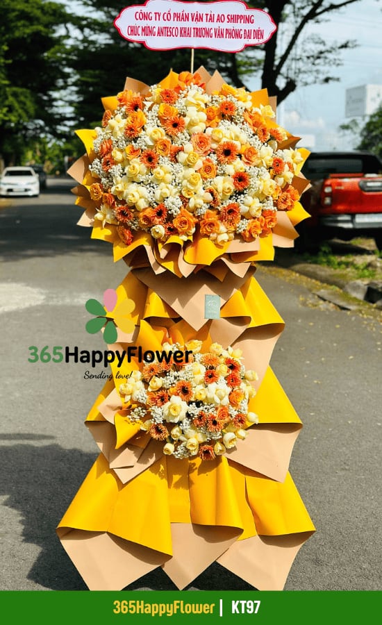 Kệ Hoa Tươi Đẹp 2 Tầng
