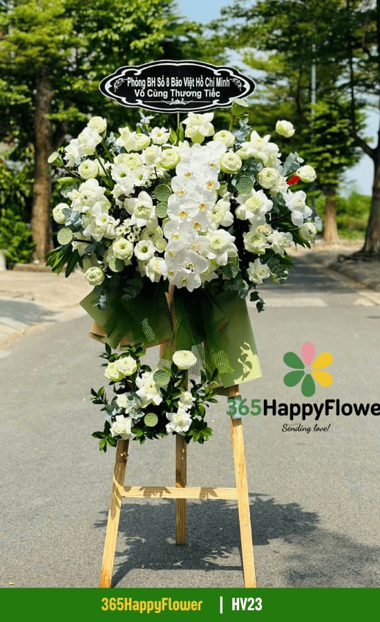 Kệ Hoa Viếng Sen Thái Trắng