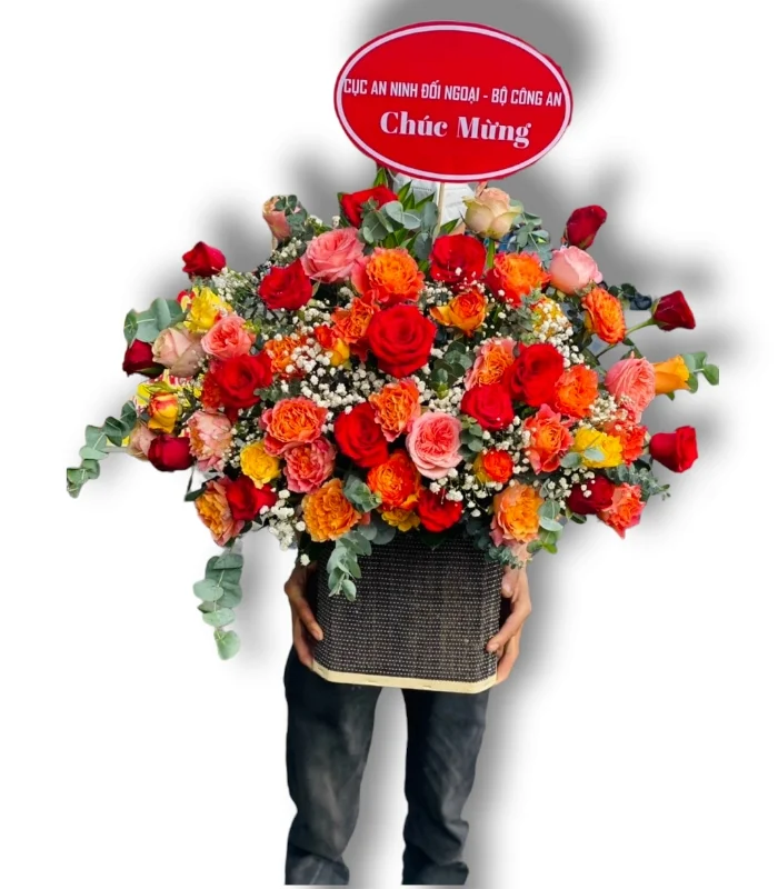 Đặt Giao Hoa Tận Nơi - Hộp hoa đẹp to #159 (f221) Hộp hoa đẹp to #159 (f221)