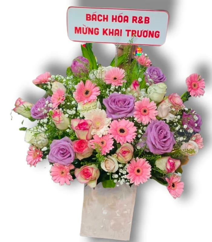 Đặt Giao Hoa Tận Nơi - Hộp hoa chúc mừng #163 (f225) Hộp hoa chúc mừng #163 (f225)