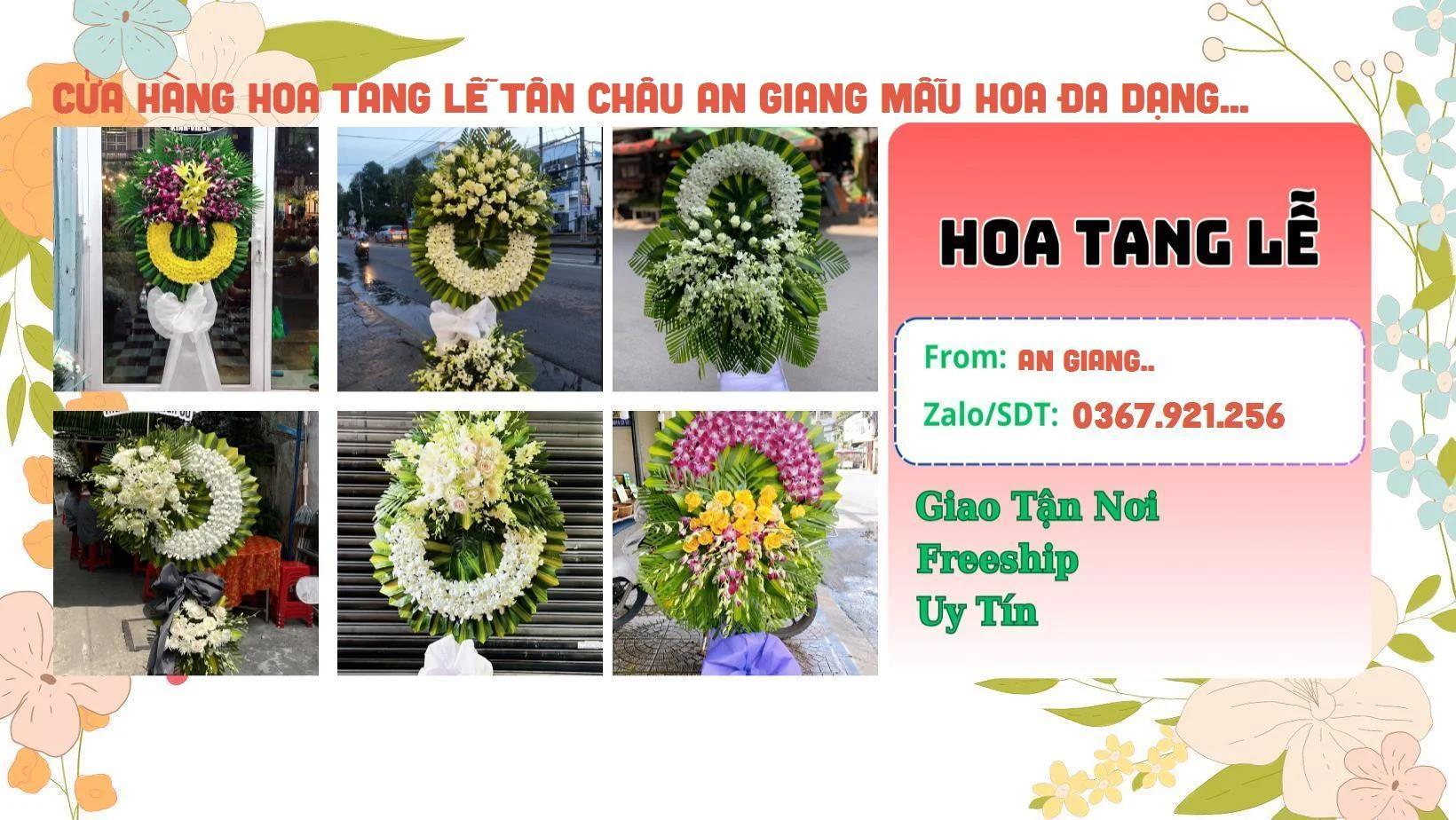 Đặt Giao Hoa Tận Nơi - Đặt Hoa Đám Ma Tân Châu An Giang Nhiều Mẫu Đẹp Cửa Hàng Hoa Tang Lễ Tân Châu An Giang Mẫu Hoa đa Dạng