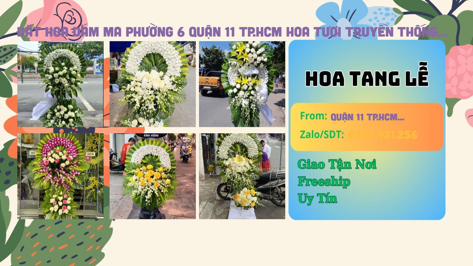 Đặt Giao Hoa Tận Nơi - Cửa Hàng Hoa Tang Lễ Phường 6 Quận 11 TP.HCM Giao Nhanh 2 Tiếng Đặt Hoa Đám Ma Phường 6 Quận 11 TP.HCM Hoa Tươi Truyền Thống
