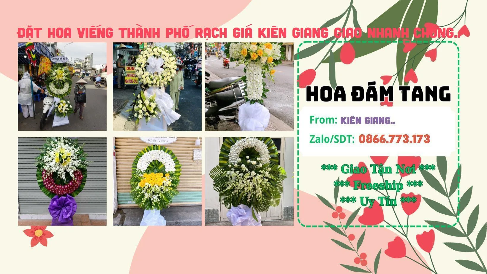 Đặt Giao Hoa Tận Nơi - Đặt Hoa Tang Lễ Thành Phố Rạch Giá Kiên Giang Chất Lượng Số 1 Đặt Hoa Viếng Thành Phố Rạch Giá Kiên Giang Giao Nhanh Chóng