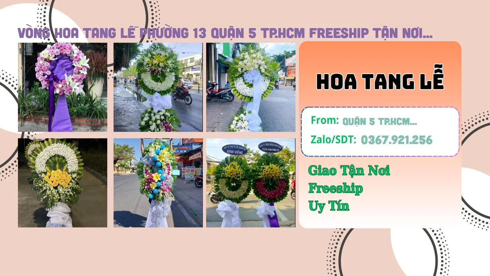 Đặt Giao Hoa Tận Nơi - Đặt Hoa Viếng Phường 13 Quận 5 TP.HCM Giao Miễn Phí Vòng Hoa Tang Lễ Phường 13 Quận 5 TP.HCM Freeship Tận Nơi