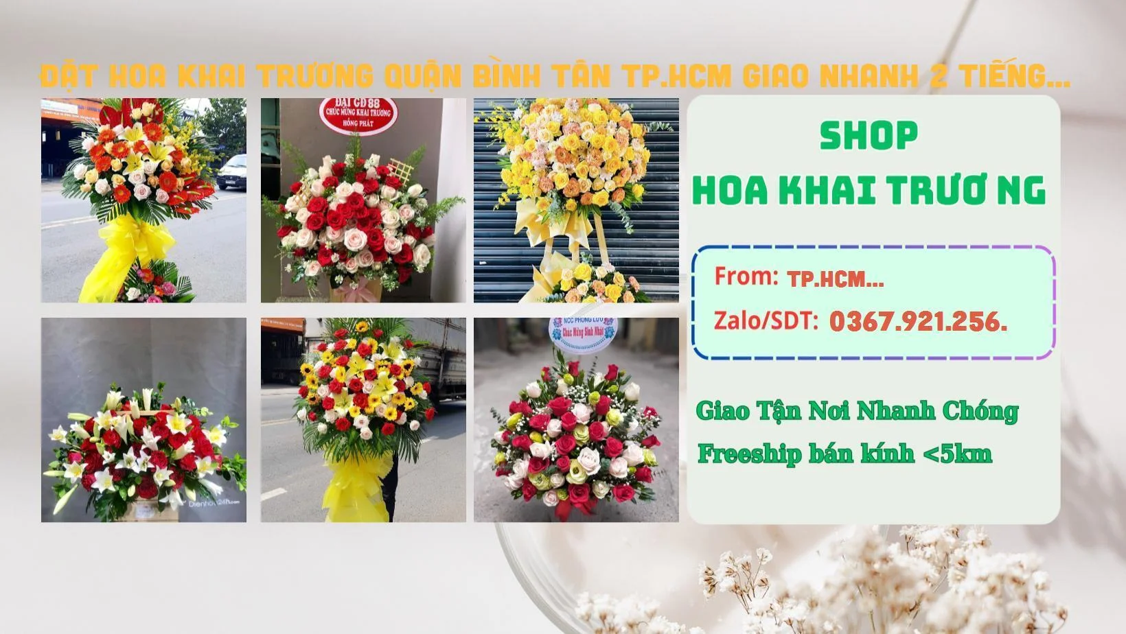 Đặt Giao Hoa Tận Nơi - Đặt Hoa Khai Trương Quận Bình Tân TP.HCM Đảm Bảo Chất Lượng Đặt Hoa Khai Trương Quận Bình Tân TP.HCM Giao Nhanh 2 Tiếng