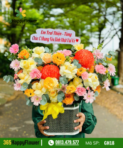 Giỏ hoa tươi – GH18
