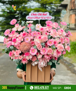 Giỏ hoa tươi – GH04