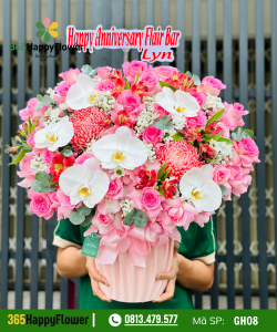Giỏ hoa tươi – GH08