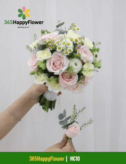 Bó Hoa Cưới Cô Dâu Nhẹ Nhàng