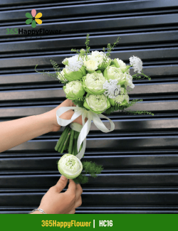 Bó Hoa Cưới Hoa Sen Thái Trắng