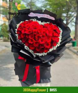 Bó Hoa Hình Trái Tim