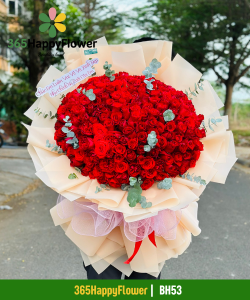 Bó Hoa Hồng Đỏ Khổng Lồ