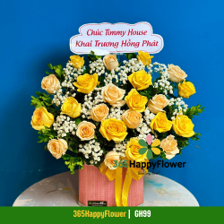 Giỏ Hoa Màu Vàng