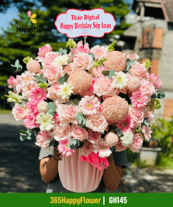 Giỏ Hoa Pastel Mix