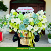 Giỏ Hoa Sen Đá Mix Hoa Hồng