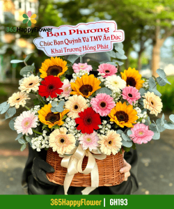 Giỏ Hoa Tươi Đơn Giản