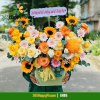 Giỏ Hoa Đơn Giản Hiện Đại