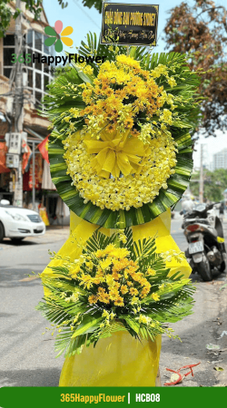Vòng Hoa Đi Viếng 2 Tầng