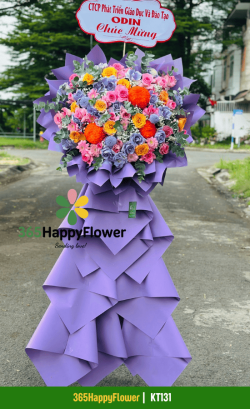 Kệ Hoa Tone Màu Tím