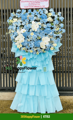 Kệ Hoa Màu Xanh Dương Khổng Lồ