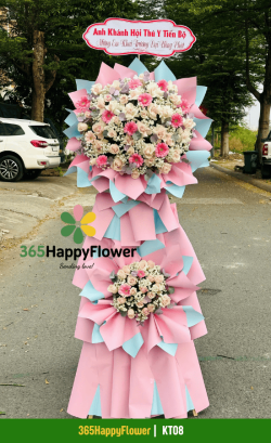 Kệ Hoa Màu Hồng