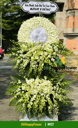 Kệ Hoa Viếng Lan Thái Trắng