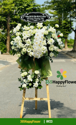 Kệ Hoa Viếng Sen Thái Trắng