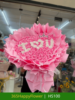 Bó Hoa Sáp Hồng Xinh Xắn