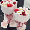 Bó Hoa Sáp Màu Trắng Đỏ