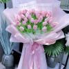 Bó Hoa Sáp tulip Hồng